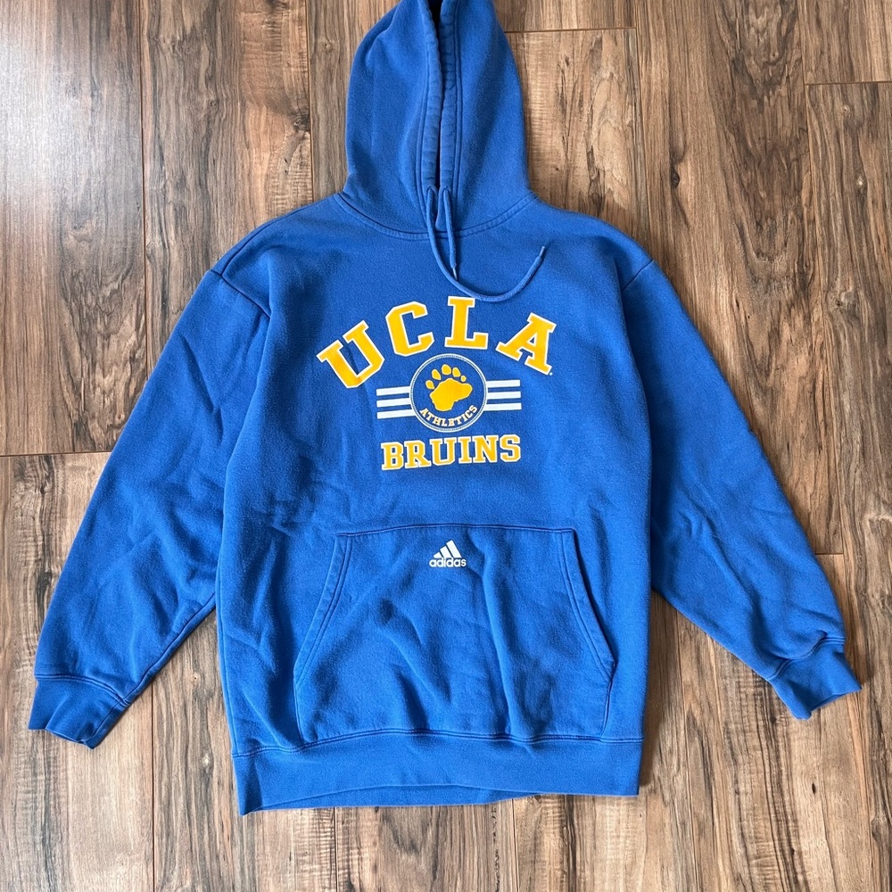 UCLA Adidas blue and yellow hoodie streetwear